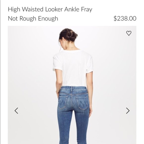 MOTHER: High Waisted Looker Ankle Fray - Picture 2 of 6